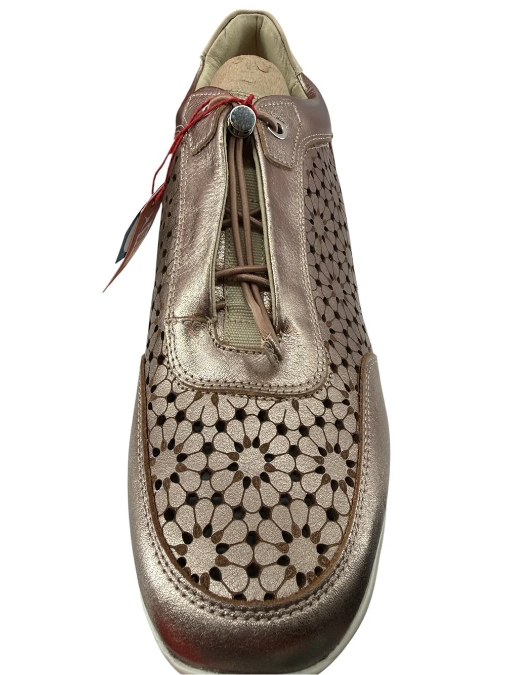 Pikolinos Cantabria W4R Perforated Leather Sneakers in Stone EUR 42 US 11.5 NIB